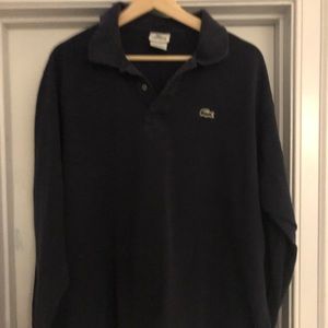 Izod Lacoste Navy Long Sleeve Shirt